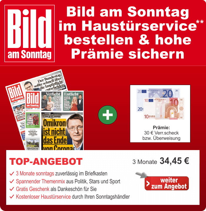 Angebot Bild am Sonntag BAMS